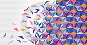 Abstraktní vzor. harmonizovaný vzor z stoupání trojúhelníky 