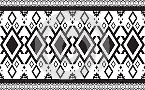 Abstract geometric pattern seamless black and white vector.Repeating geometric background.Modern design trendy concept for paper,