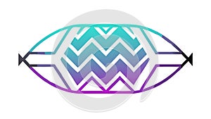 Abstract Geometric Pattern Shape Vector for Modern Backgrounds, vector design Generative AI