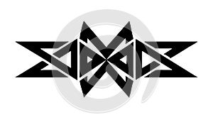 Abstract Geometric Pattern, Sharp Angular Design Element, vector design Generative AI