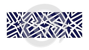 Abstract Geometric Pattern Sharp Angular Shapes Modern Tech Background, vector design Generative AI