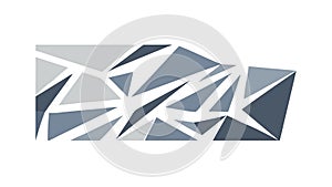 Abstract Geometric Pattern with Sharp, Angular Shapes Vector Art, vector design Generative AI