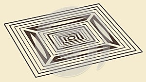 Abstract Geometric Pattern Square Design Minimalist, vector design Generative AI