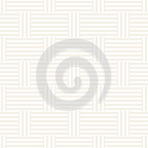 Abstract Geometric Pattern With Stripes Lattice. Subtle Seamless Vector Background
