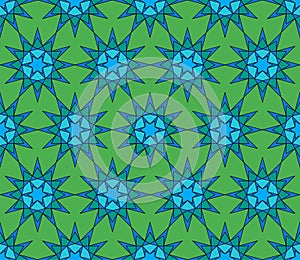 Beautiful arabic design template with seamless arabic pattern. Abstract islamic design. Girih pattern