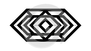 Abstract Geometric Pattern, Symmetric Design and Modern Motif, vector design Generative AI