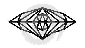 Abstract Geometric Pattern Symmetric Design Vector, vector design Generative AI