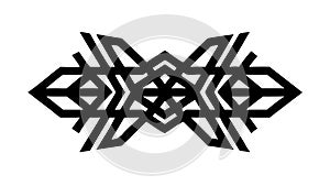 Abstract Geometric Pattern Symmetric Interlocking Motif, vector design Generative AI
