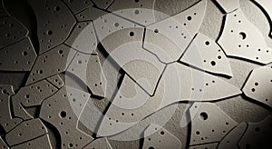 Abstract Geometric Pattern with Textured Surface and Small Pits