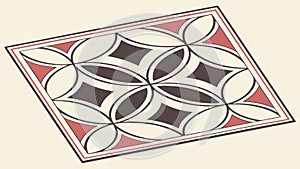 Abstract Geometric Pattern Tile Design Element, vector design Generative AI