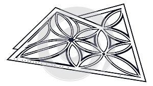 Abstract Geometric Pattern Triangle, Modern and Structured Design, vector design Generative AI