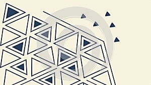 Abstract geometric pattern of triangles and lines vector design Generative AI