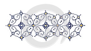 Abstract Geometric Pattern Vector Background with Intersecting Lines, vector design Generative AI