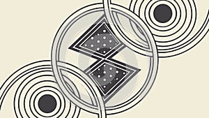 Abstract Geometric Pattern Vector Design, Modern and Interconnected, vector design Generative AI