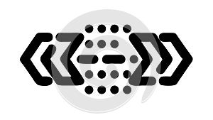 Abstract Geometric Pattern Vector Icon, Modern Design Element, vector design Generative AI