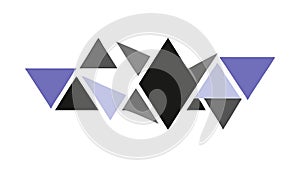 Abstract Geometric Pattern Vector Icon for Modern Design, vector design Generative AI