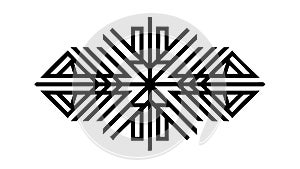 Abstract Geometric Pattern Vector for Modern Architectural Design, vector design Generative AI