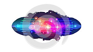 Abstract geometric pattern with vibrant colors, modern design element, vector design Generative AI