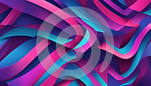 Abstract geometric pattern with vibrant gradients of blue, purple, and pink