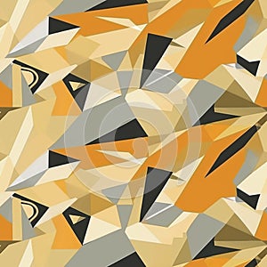 Abstract Geometric Pattern with Warm Earth Tones