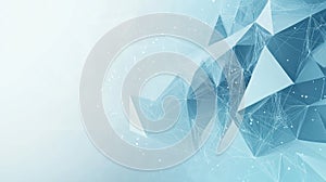 Abstract Geometric Pattern with White Dots on a Blue Background