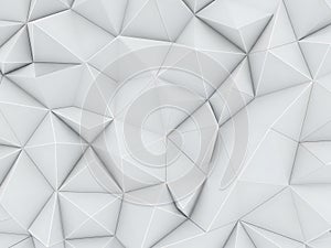 Abstract geometric pattern in white