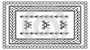 Abstract Geometric Patterned Frame Vector Design Element, vector design Generative AI