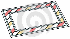 Abstract Geometric Patterned Frame, vector design Generative AI