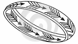 Abstract Geometric Patterned Oval Element Vector Design, vector design Generative AI