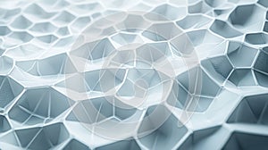 Abstract White Hexagon Pattern Background Texture