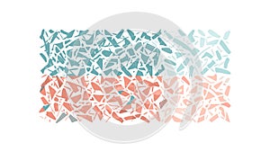 Abstract Geometric Patterned Texture Orange Blue Vector, vector design Generative AI