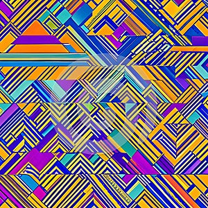 561 Abstract Geometric Patterns: A contemporary background featuring abstract geometric patterns in vibrant and harmonious color