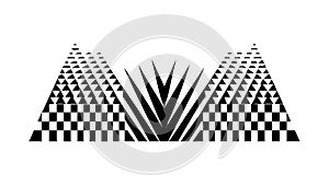 Abstract Geometric Perspective Pattern Vector, vector design Generative AI