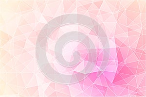 Abstract geometric pink background with triangular polygons