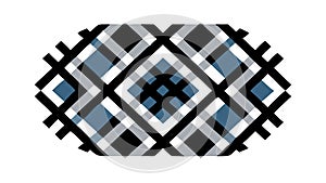 Abstract Geometric Plaid Pattern Background Texture, vector design Generative AI