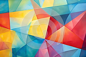 Abstract geometric polygon background with a modern colourful graphic banner design