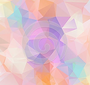 Abstract Geometric polygonal background - triangle low poly pattern - full color spectrum rainbow