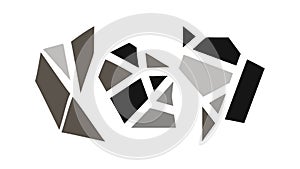 Abstract Geometric Polygons Overlapping Pattern, vector design Generative AI