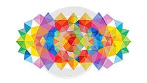 Abstract Geometric Prism Pattern, Dynamic Light Effect, vector design Generative AI
