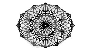 Abstract Geometric Pyramid Pattern Black, vector design Generative AI