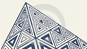 Abstract Geometric Pyramid Pattern, Structured Design, vector design Generative AI