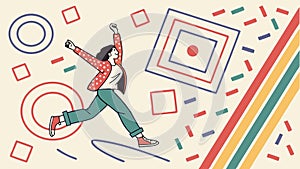 Abstract Geometric Radial Pattern, Concentric Design, Intricate, vector design Generative AI