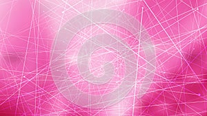 Abstract Geometric Random Irregular Lines Pink Background Graphic