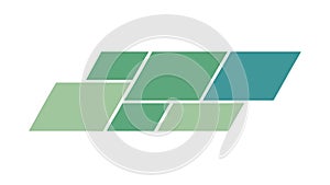 Abstract Geometric Rectangles Pattern Dynamic Gradient, vector design Generative AI