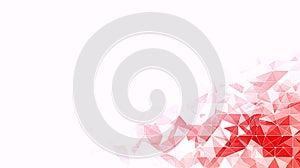 Abstract Geometric Red and White Background