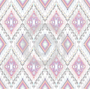 Abstract geometric seamless aztec pattern