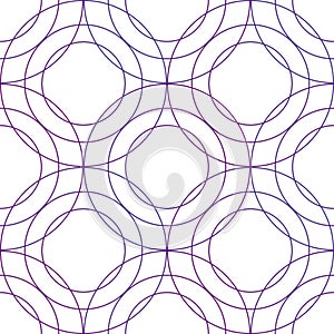 Abstract geometric seamless circles pattern. Stock vector illustration isolated on white background
