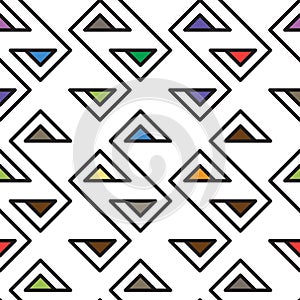 Abstract geometric seamless fashion design