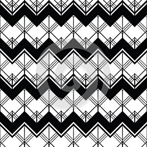 Abstract geometric seamless monochrome background08
