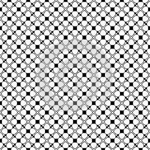 Abstract black and white repeated design pattern vector illustrations